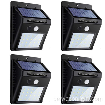 Markenwettbewerbspreis 2 Jahre Garantie Großhandel Gartenbewegungssensor LED Walllicht IP65 Hellste Outdoor -Solarleuchten